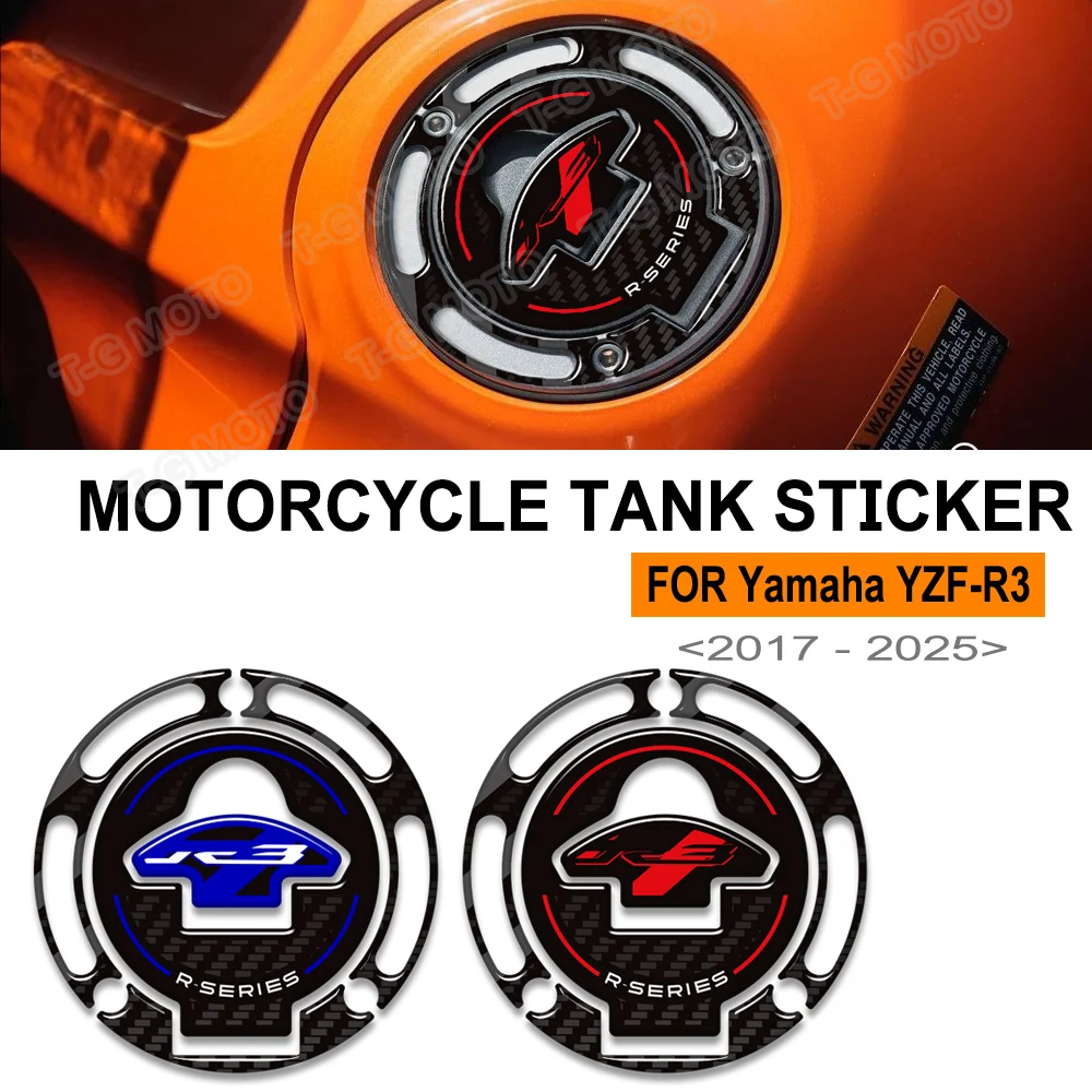 دراجة نارية ل YZF-R3 YZF R3 YZFR3 2017 - 2025 خزان وسادة غطاء القبضات الغاز زيت الوقود عدة الركبة هدية الحاجز يغطي حماية ملصق