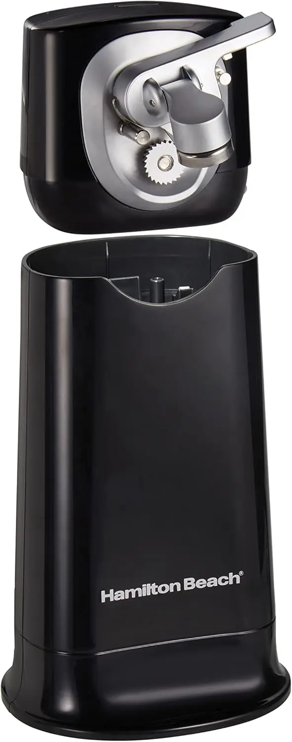 أداة فتح العلب الكهربائية الأوتوماتيكية لطباخ بطيء ، أو البقاء أو التنقل مع قفل غطاء ، غسالة صحون آمنة ، 2 في 1 ، كبيرة جدًا ، 10 كوارت