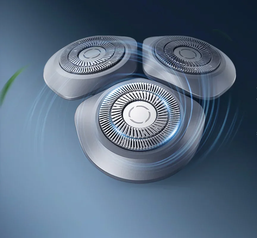 Xiaomi mijia Elektrorasierer S101 Tragbarer flexibler Rasierer mit 3 Köpfen Trocken- und Nassrasur Waschbarer Bartschneider Stativ Intelligent