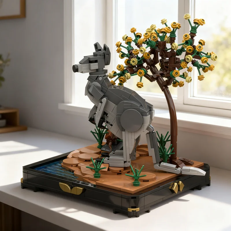 

Набор строительных блоков MOC «Кенгуру Кантри Фристайл», 608 деталей, креативный коллекционный конструктор для демонстрации, премиум-класса, для взрослых и детей, для дома