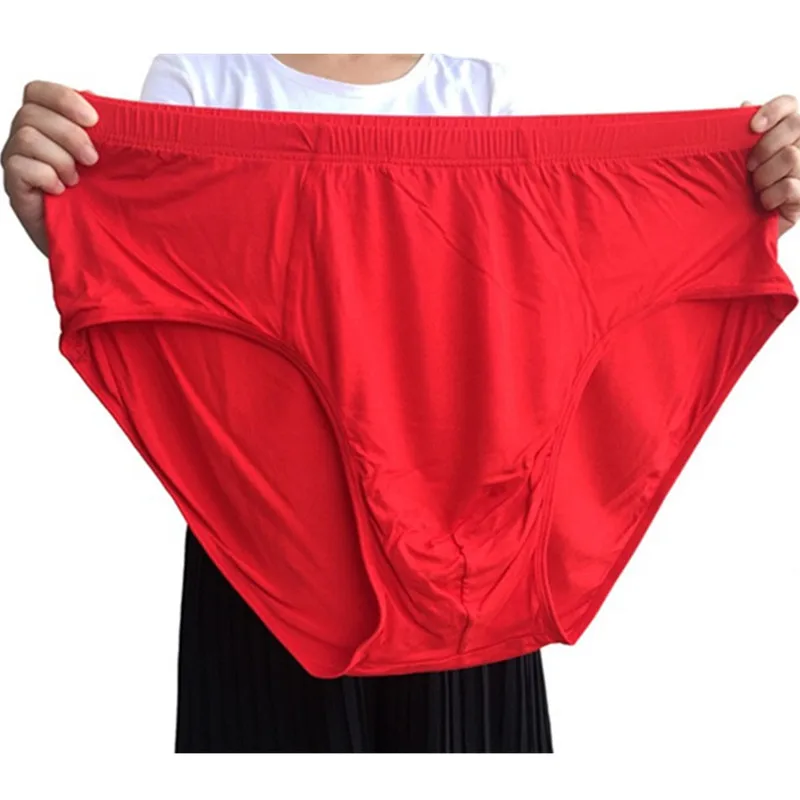 Plus Size 9XL Men\'s Briefs 150KG Triangle Panties High Waist 7XL Middle Old Man Father Bamboo Fiber Underpants Boxers Underwear