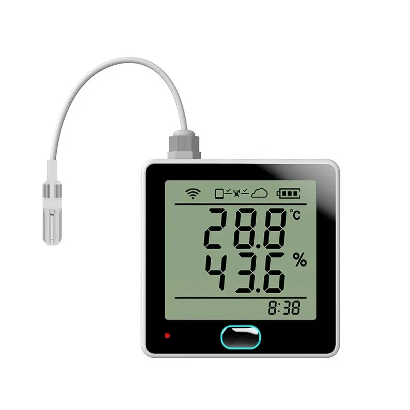Greenhouse special temperature and humidity meter 4G remote phone mobile phone monitoring breeding machine room sensor
