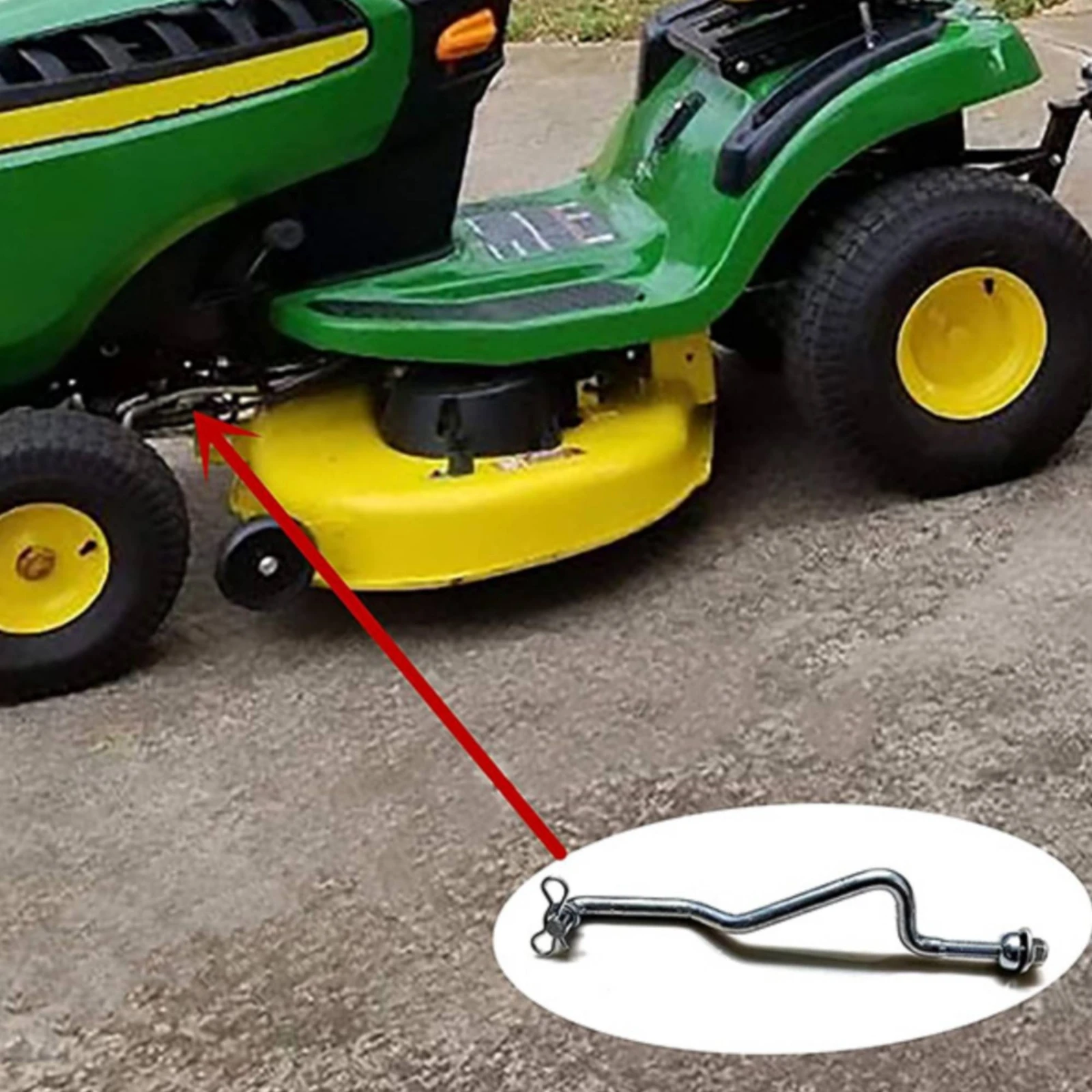

Front Mower Drawbar Arm Threaded End Mower Drawbar Arm Assembly Farm Equipment Part Washer Nut Retaining Fastener Metal