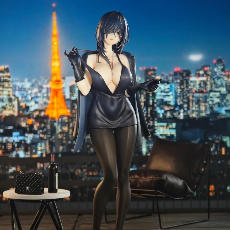 

В наличии, домашняя реплика версии Hanabee Yokoyama Iwami, аниме, черное платье, сексуальные фигурки девушек, коллекционные предметы, настольный орнамент, игрушка