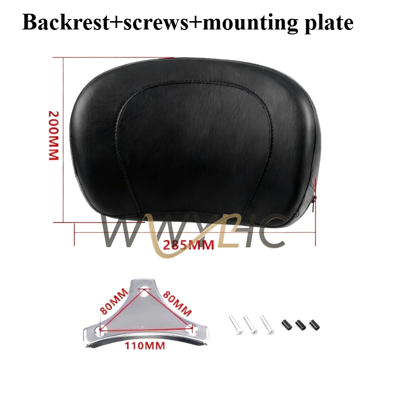 

Suitable for Hang Gliding Motorcycle Backrest , Suitable for Modified Backrest Pad 97-15 Removable Backrest Pillow