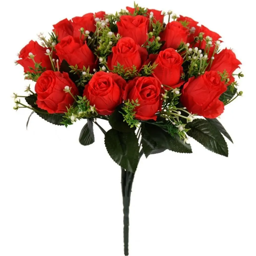 18 Köpfe Echte Glückliche Blume Mini Fotografie Foto Geschenk Valentinstag Blumen 10 Farben Natürliche Simulierte Rose Heimdekoration – Detail 12