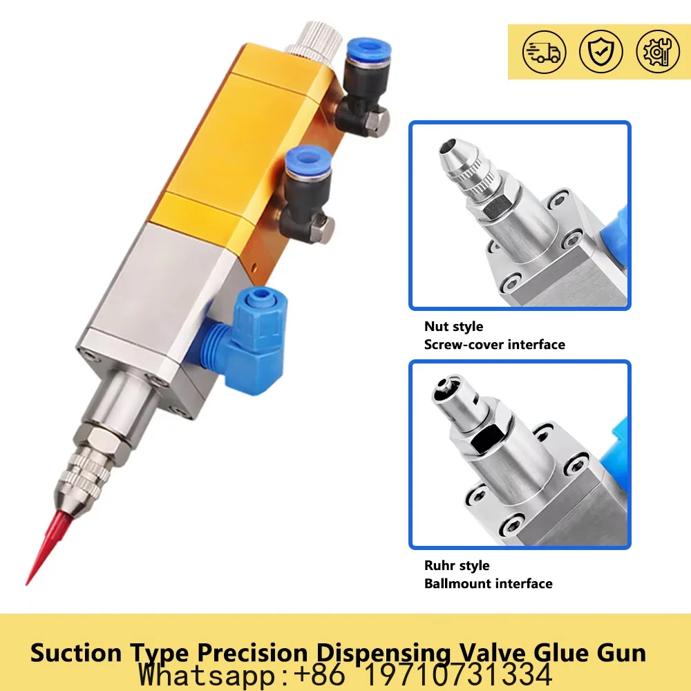 Pneumatic Silicone UV Dispensing Valve – Suction Adjustable, Precision Anti-Drip for High Viscosity UV Glue