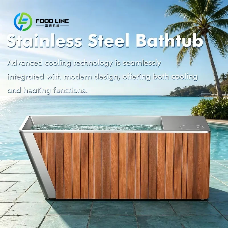 Customized Modern Luxury Stainless Steel Chiller Pools All One Cold for for Villa Commercial Indoor Outdoor