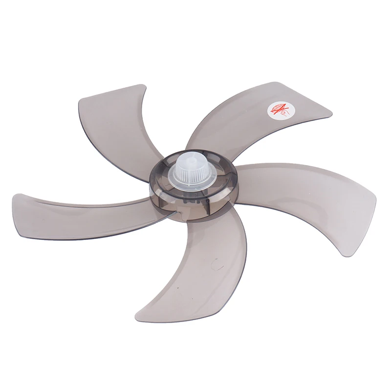 Pale de ventilateur en plastique domestique avec couvercle d\'écrou, ventilateur sur socle, 5 feuilles, 16 po, 1PC