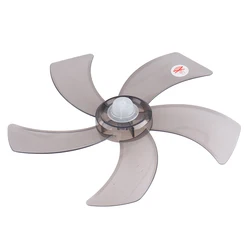 1pc 16 Inch Household Plastic Fan Blade Five Leaves With Nut Cover For Pedestal Fan