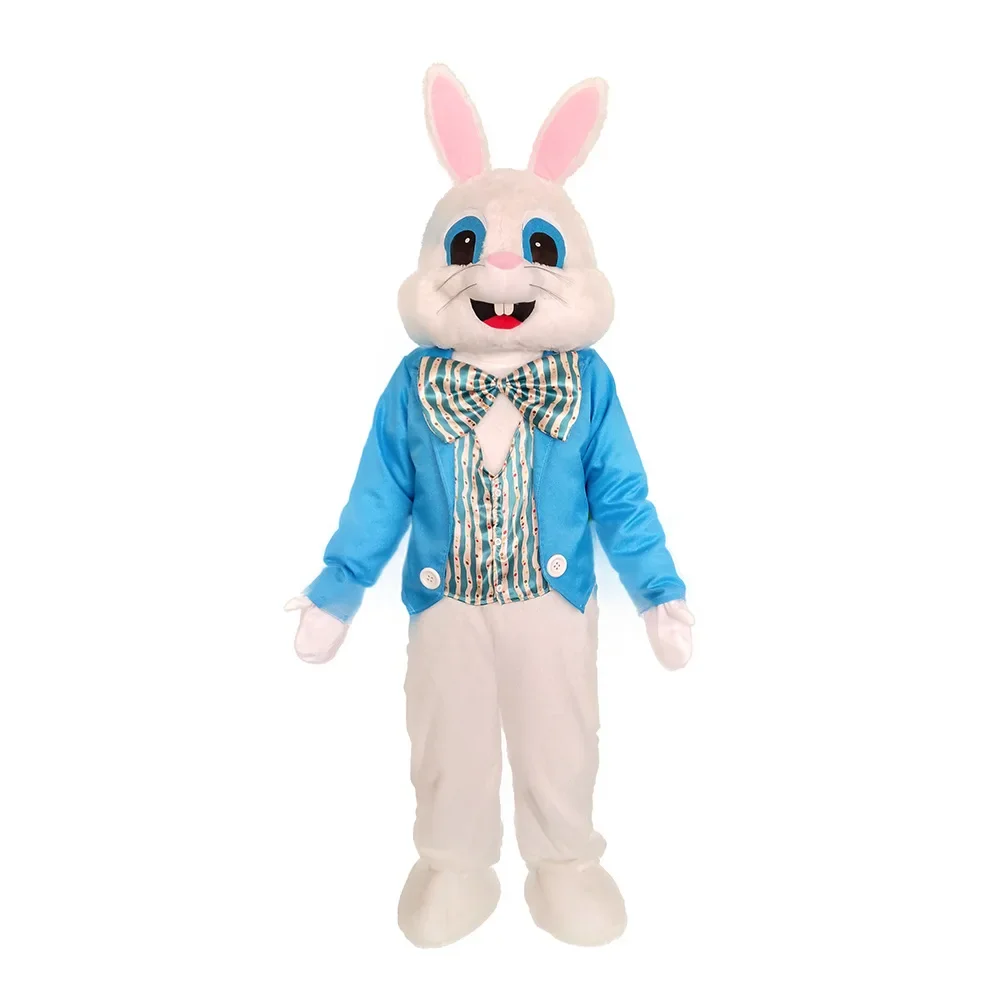 

Easter Party Bunny Cartoon Costume Plush Deluxe Easter Unisex Cosplay Rabbit Mascot Costume Adult Costume 30