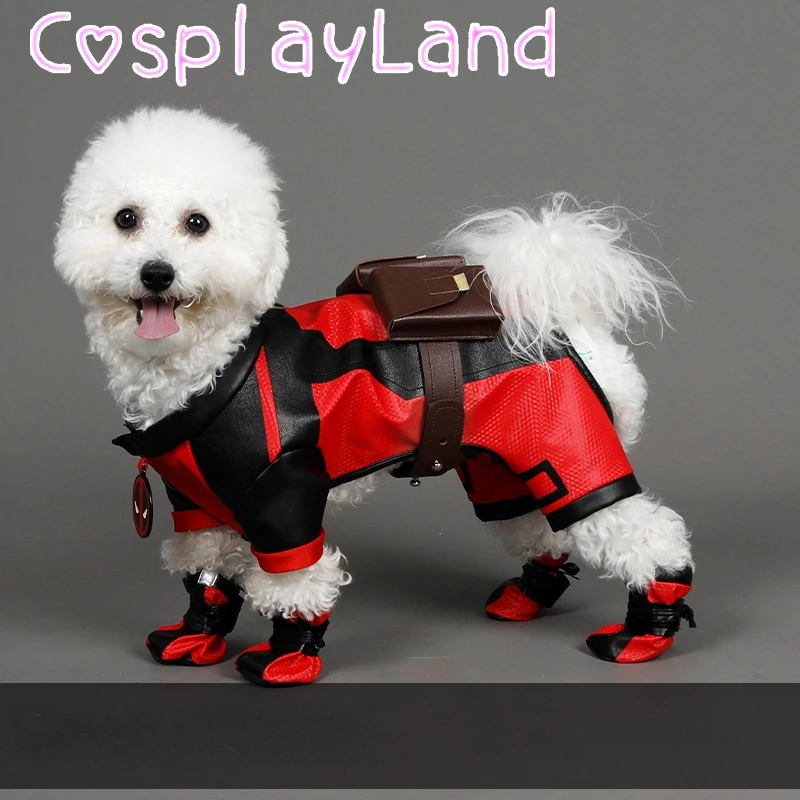 Pool Pet Cosplay Costume Dog Cat Puppy Kitten Pet Superhore Cartoon Leather Clothes Vests Coats Jackets Shirt Dresses Costume