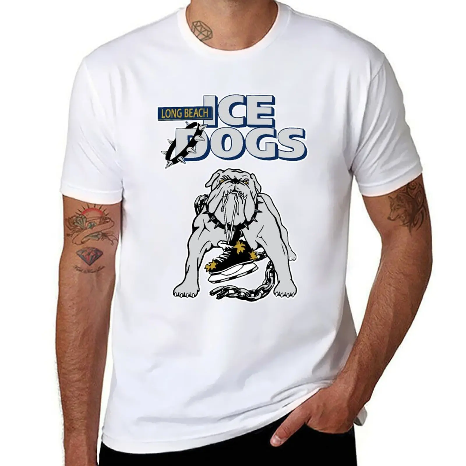 

Long Beach Ice Dogs T-Shirt man t shirts for men casual cotton t shirts high quality T-Shirt