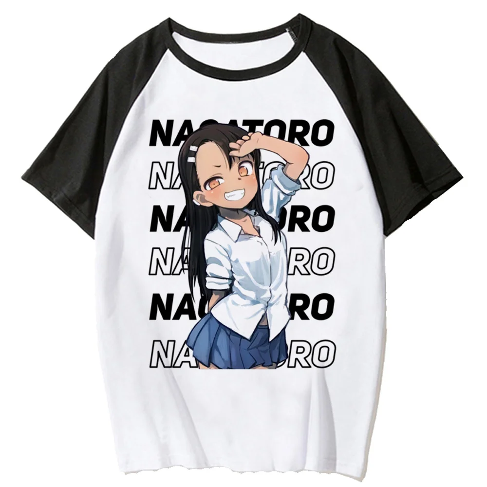 nagatoro tshirt women harajuku comic top girl comic y2k Japanese clothes