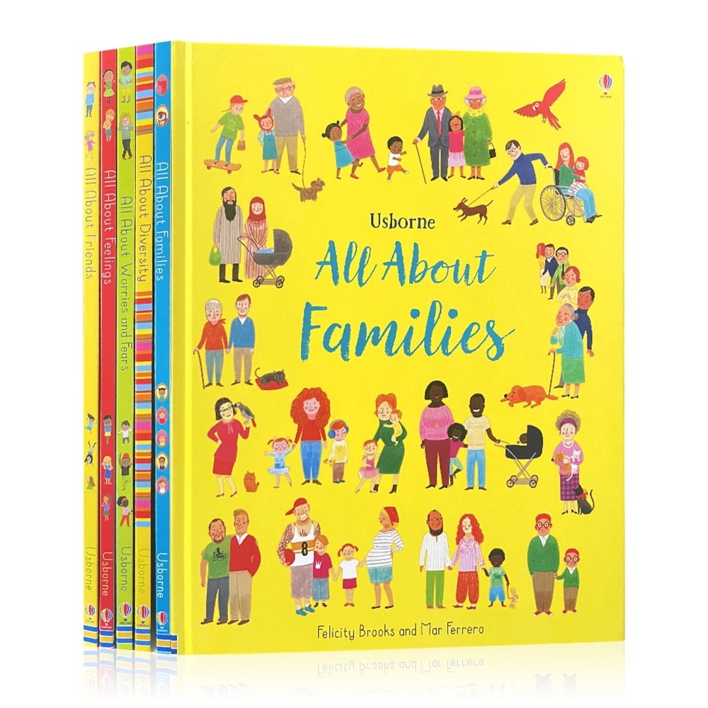 

All About Feelings / Families / Friends / Worries and Fears / Diversity Usborne Books Children Social Skills Spiritual Self-Help