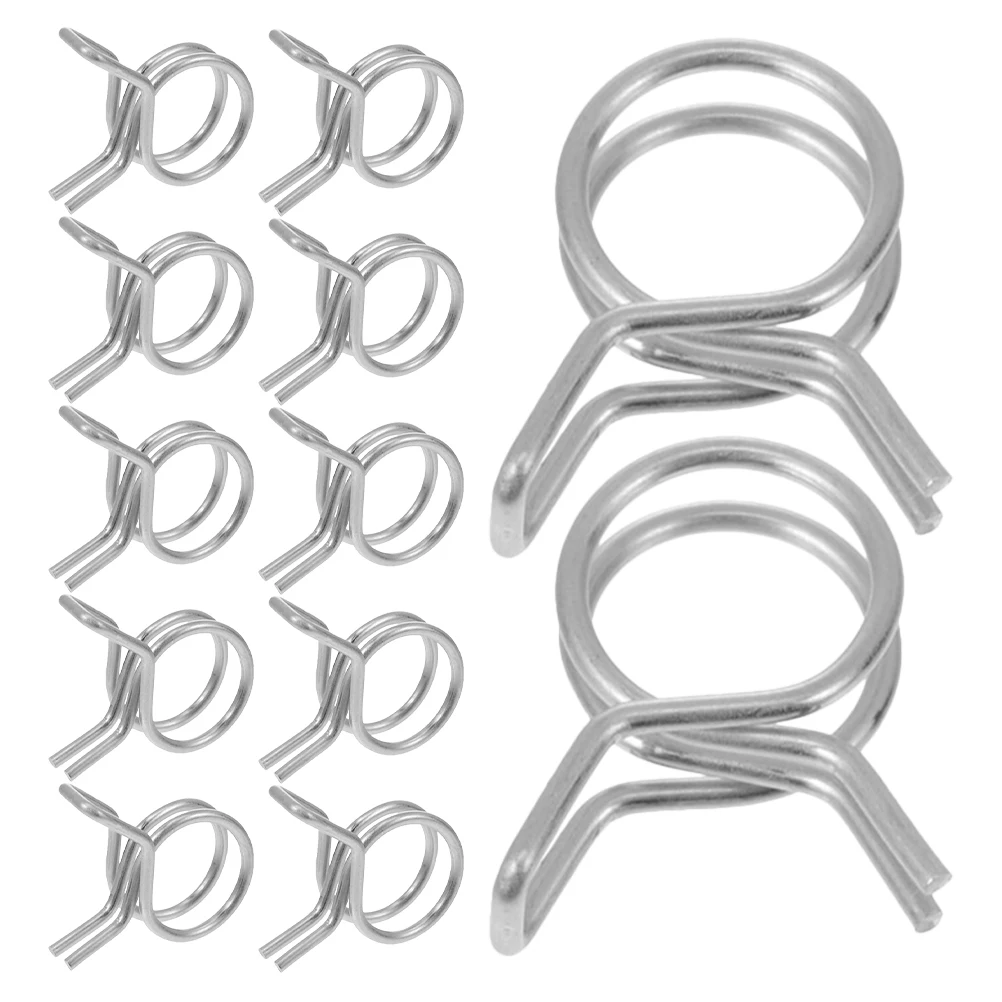 

50 PCS Repair Water Pipe Clamp Hose Clamps Pool Round Stainless Steel for Pipes