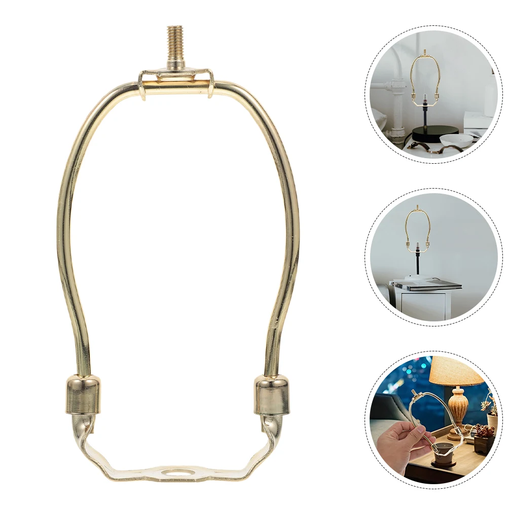 

2pcs Harvard Rack Lamp Accessories Clip On Adapter Floor Diy Finial Base Iron Harp For Lampshade Support Sturdy Horn Design