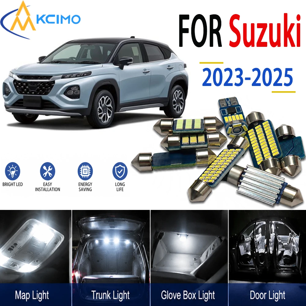 LED Interior Light Bulbs for Suzuki Fronx 2023-2025 Canbus Error Free Plug And Play Auto Indoor Lighting Accessories