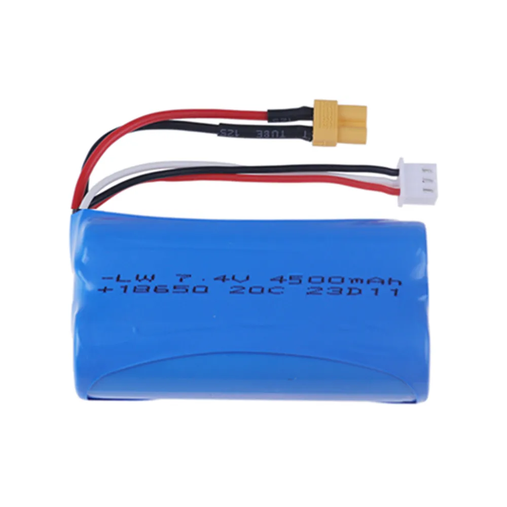 7.4V 4500mAh Lipo Battery XT30 plug For HUINA 580 1580 1583 RC toys Accessory 7.4 V 2S battery For 1580-005 Huina 580550 583 582