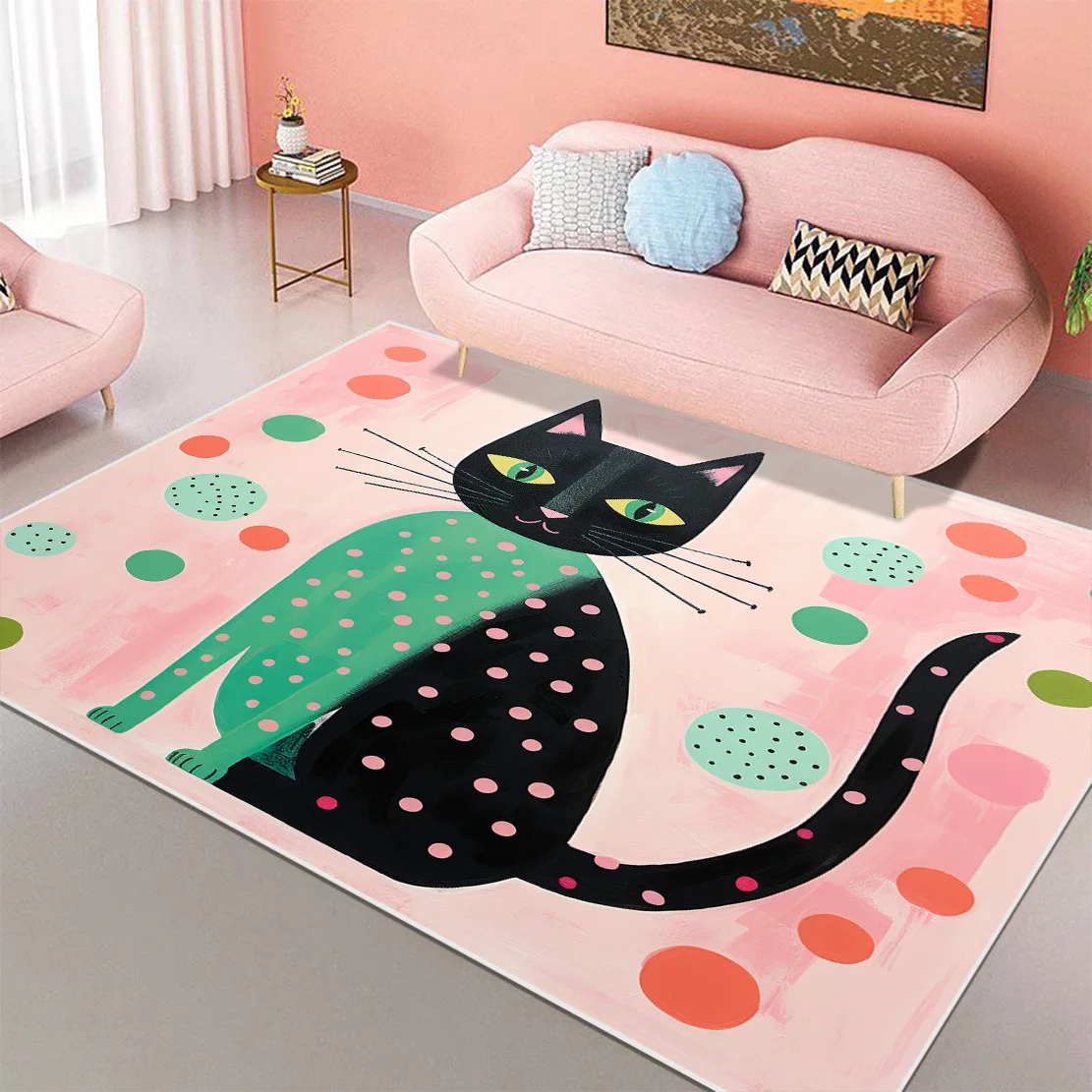 

Animal Pattern Rugs for Living Room Washable Room Decor Cartoon Carpet Children Bedroom Large Size Play Mat Entrance Door Mat 러그