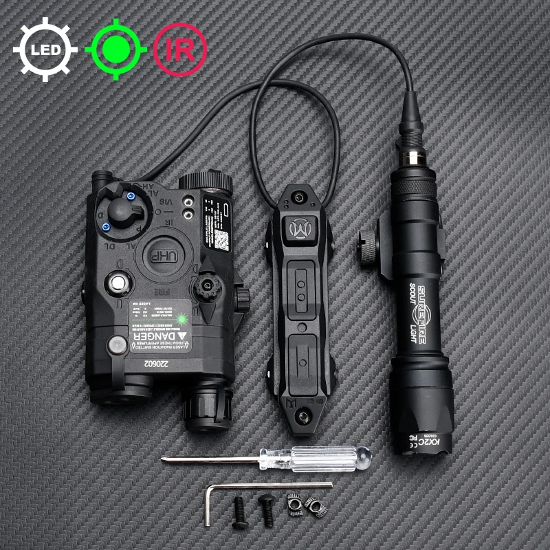 WADSN Peq15 indicator PEQ 15 box M600C flashlight dual control rat tail M600 tactical flashlight image 3