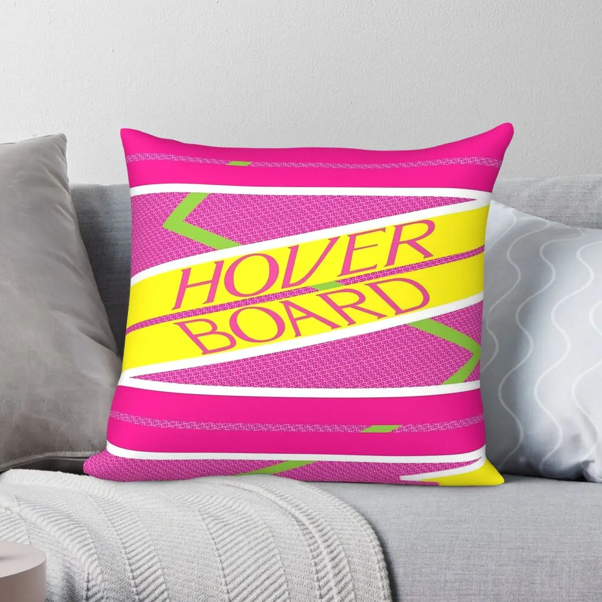 Hoverboard Self-balancing Scooter Pillowcase Polyester Linen Velvet Printed Throw Pillow Case Home Cushion Cover Wholesale