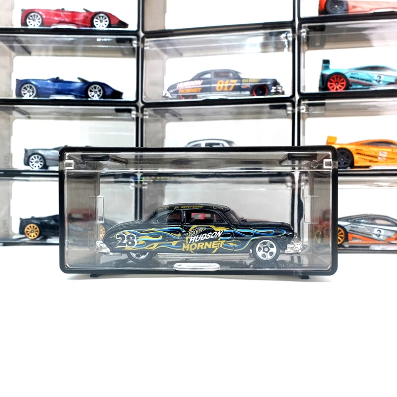 1Pcs Transparent Dustproof Stackable Storage Box Without Car Diecast Model Car Display Box Children Alloy Car Model Storage Box