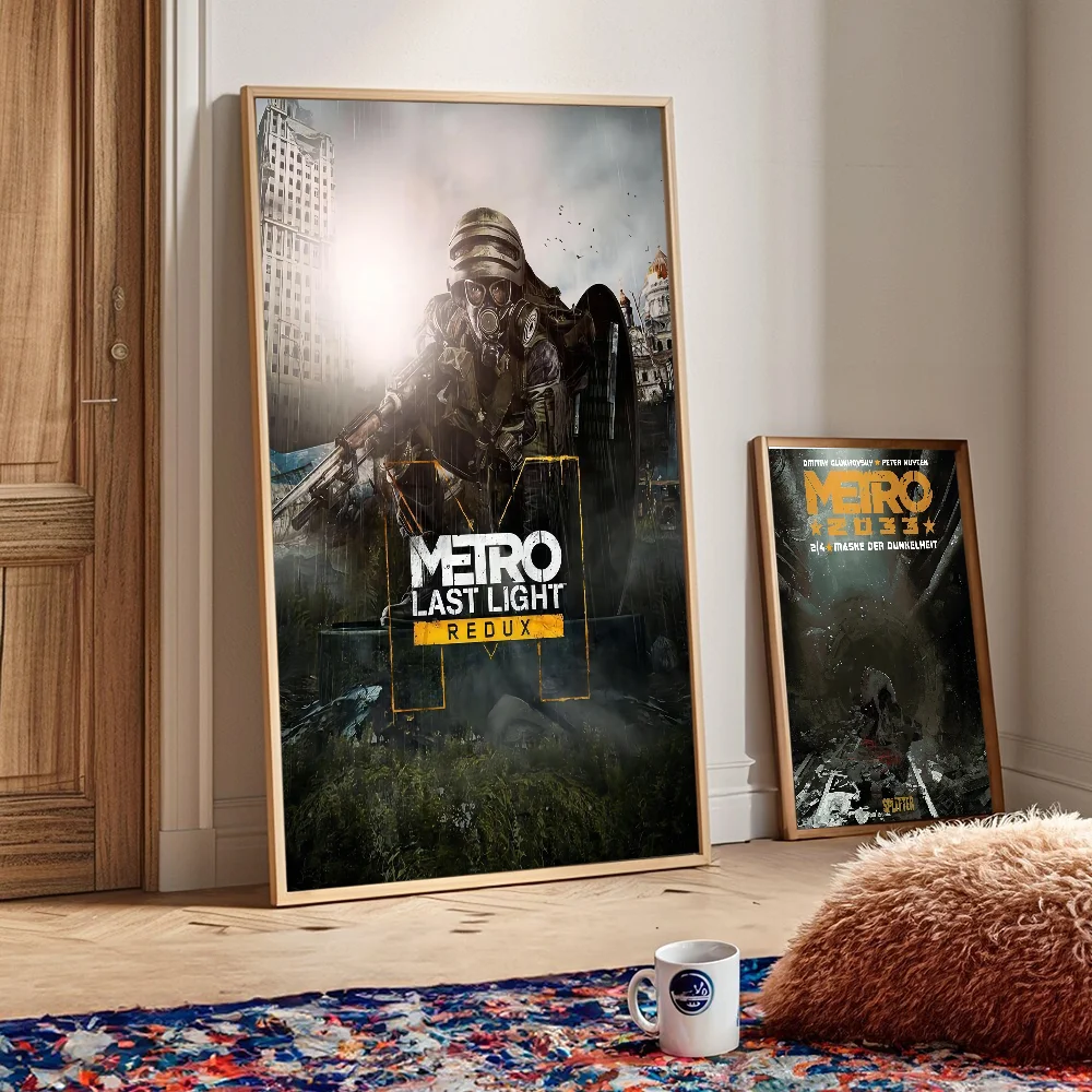 Metro 2033 Anime Video  Classic Anime Poster Waterproof Paper Sticker Coffee House Bar Room Wall Decor