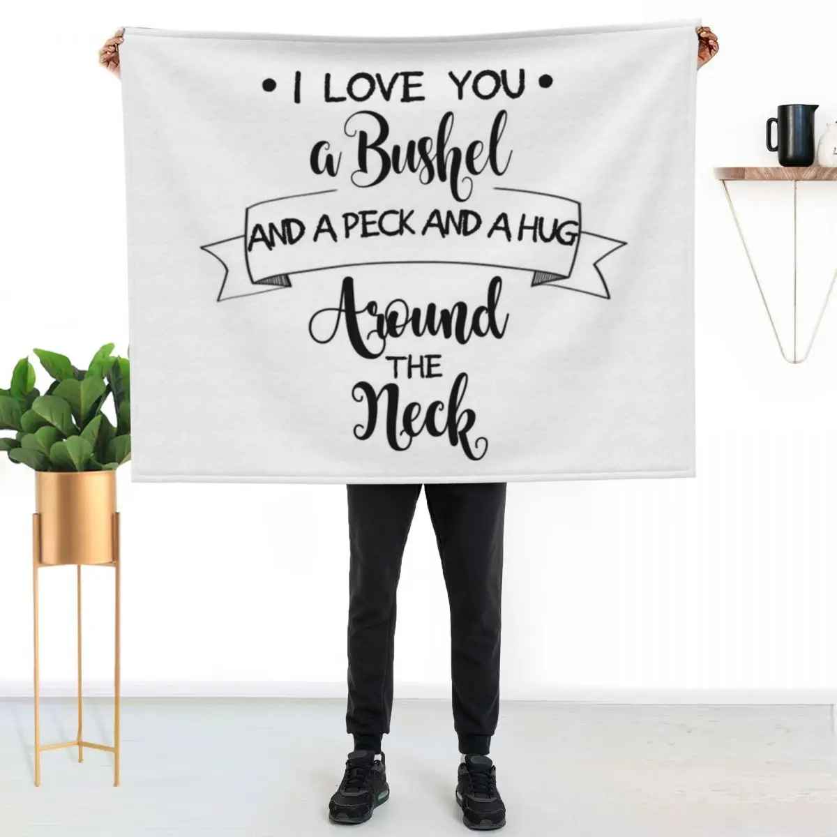 I Love You A Bushel And a Peck... Throw Blanket cosplay anime Travel Blankets For Baby Kid'S Blankets For Bed Sofas Blankets