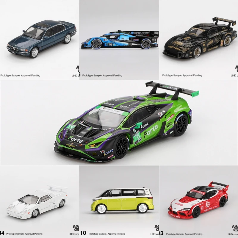 

MINI GT 1:64 750IL ARX-06 Huracán GT3 EVO2 # Модель автомобиля 78 LB GR Supra Countach 25th RX-7 LB-Super Silhouette (литая под давлением)