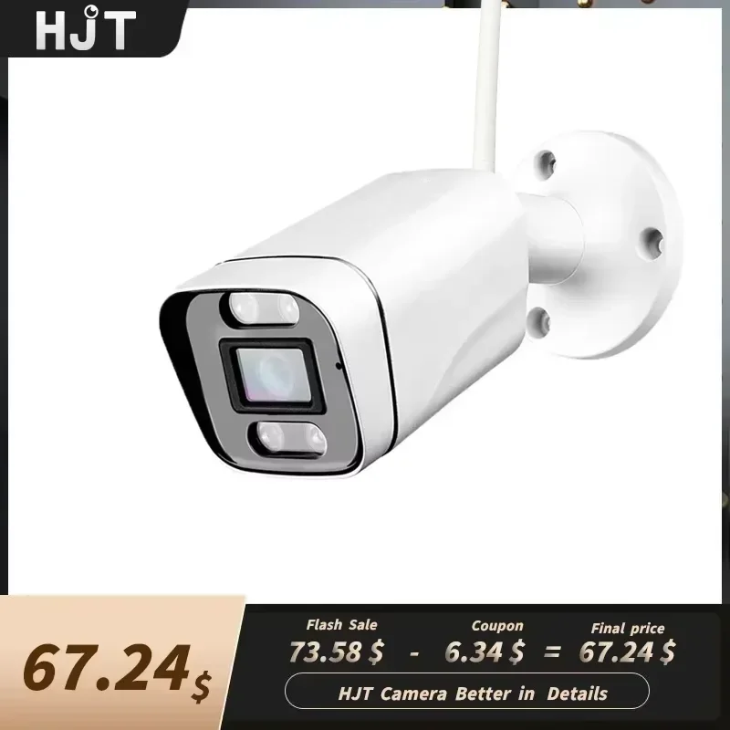 HJT 4K 8MP IP Camera 4G SIM Card WIFI Camera Two Way Audio SO-NY IMX415 Security Surveillance AI Smart Alarm ONVIF System CamHi