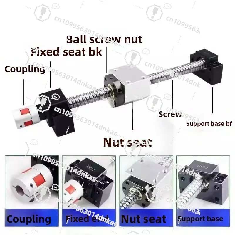 Ball Screw Set Screw Complete Set 1204 1605 2005 2505TBI Nut Seat Bearing Seat Complete Set