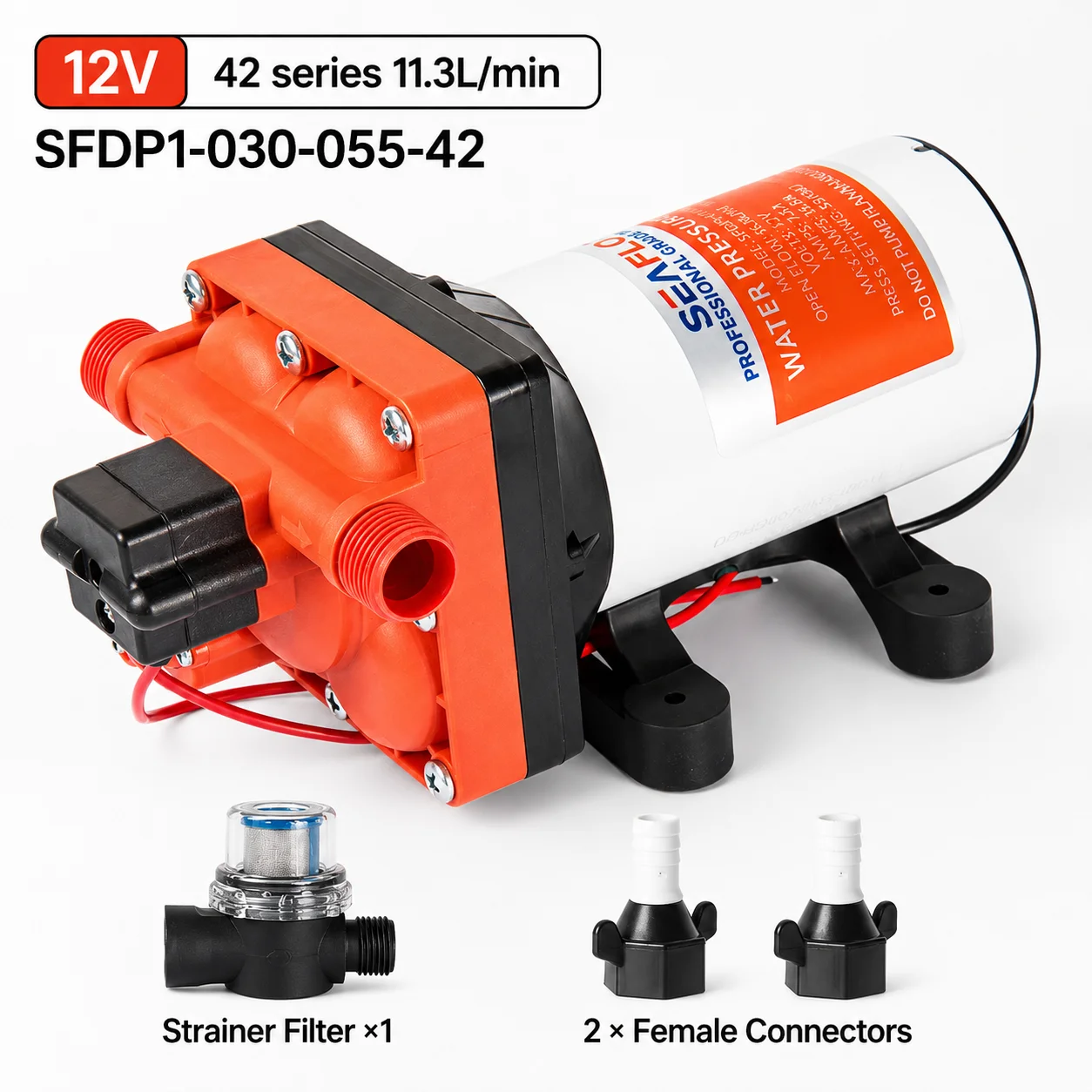 SEAFLO 42 Series 12V Diaphragm - Rv Water Pump 12V 55Psi ulasan dan harga