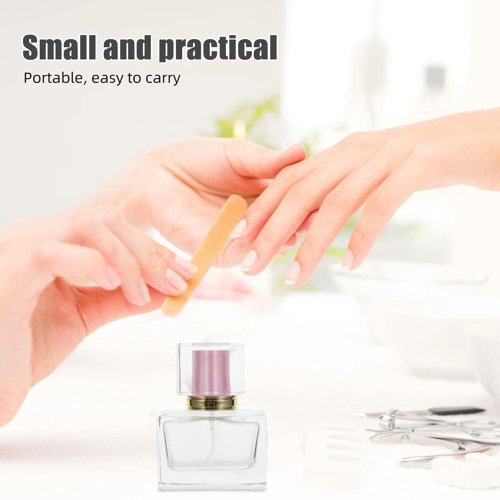 3 قطعة زجاجات عطر زجاجية فاخرة فارغة قابلة لإعادة الملء 30 مللي حاوية رذاذ للسفر موزع عطر مدمج شفاف للركوب #6
