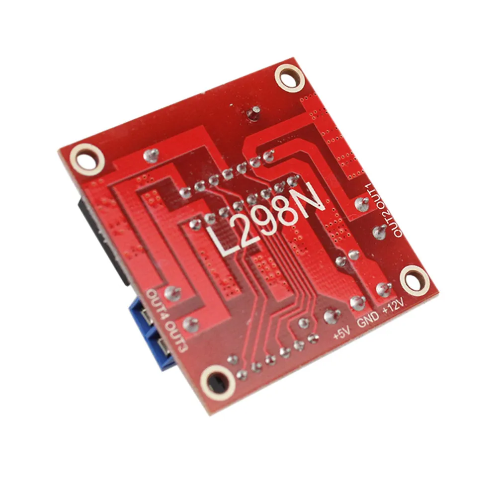

Двойной модуль драйвера двигателя L298N, плата контроллера DC 3-35В с двойным H-мостом, высокой стабильностью, большими конденсаторами, низким тепловыделением и сильной защитой от перегрева