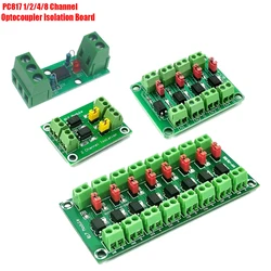 PC817 1/2/4/8 Channel Optocoupler Isolation Board Voltage Converter Adapter Module 3.6-30V Driver Photoelectric Isolated Module