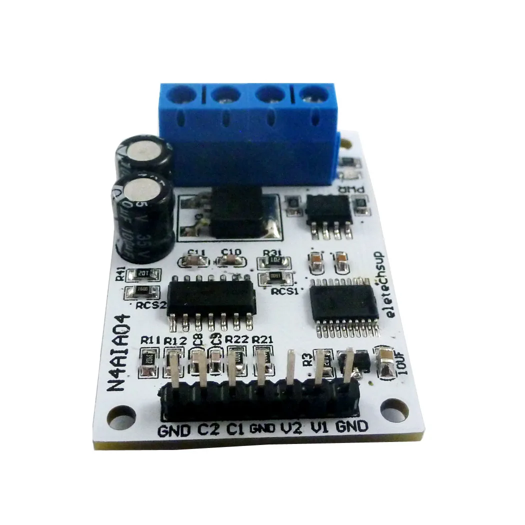 N4AIA04 4 CH 4-20MA/0-20MA/0-5V/0-10V Voltage Analog Acquisition RS485 Modbus RTU ADC Module For PLC Measuring Instruments