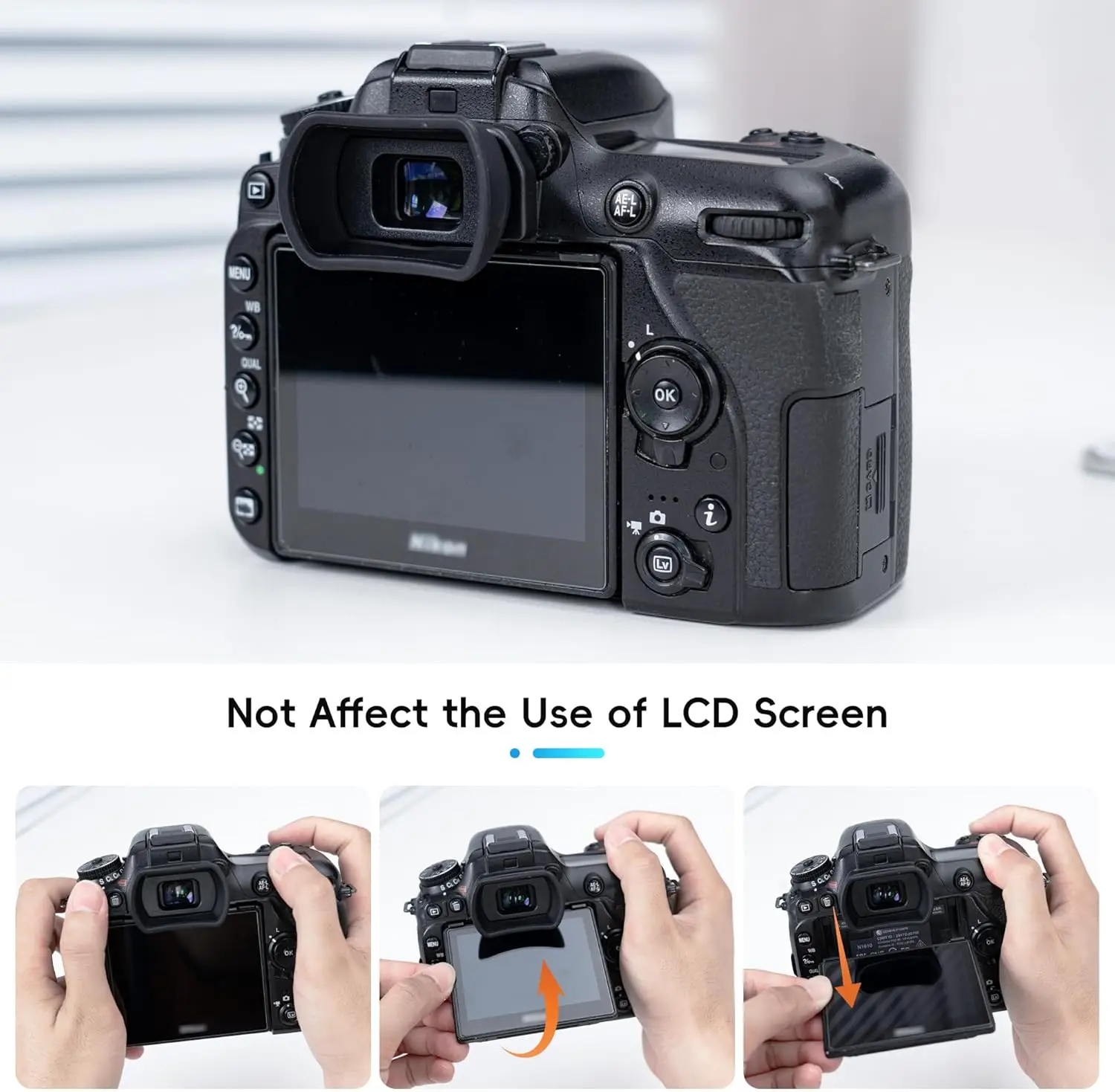 Camera Eyecup Eyepiece Viewfinder for Nikon D7500 D7200 D7100 D7000 D5200 D5100 D5000 D3500 D3400 Replaces DK-20/21/23/24/25/28