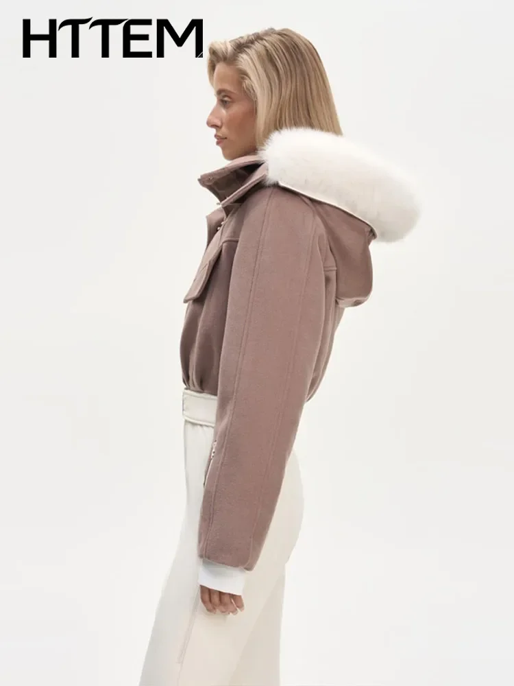 Chic Patchwork Women's Ski Jumpsuits Warm Hooded Zippers Slim Standup Collor Lady Rompers 2026 Winter Female High Waist Skiwear