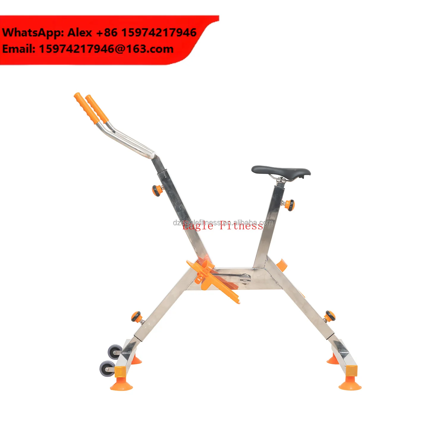 Aquabike Stainless Steel Waterbike For Swimming Pools And Water Parks For Underwater Exercise And Recreation