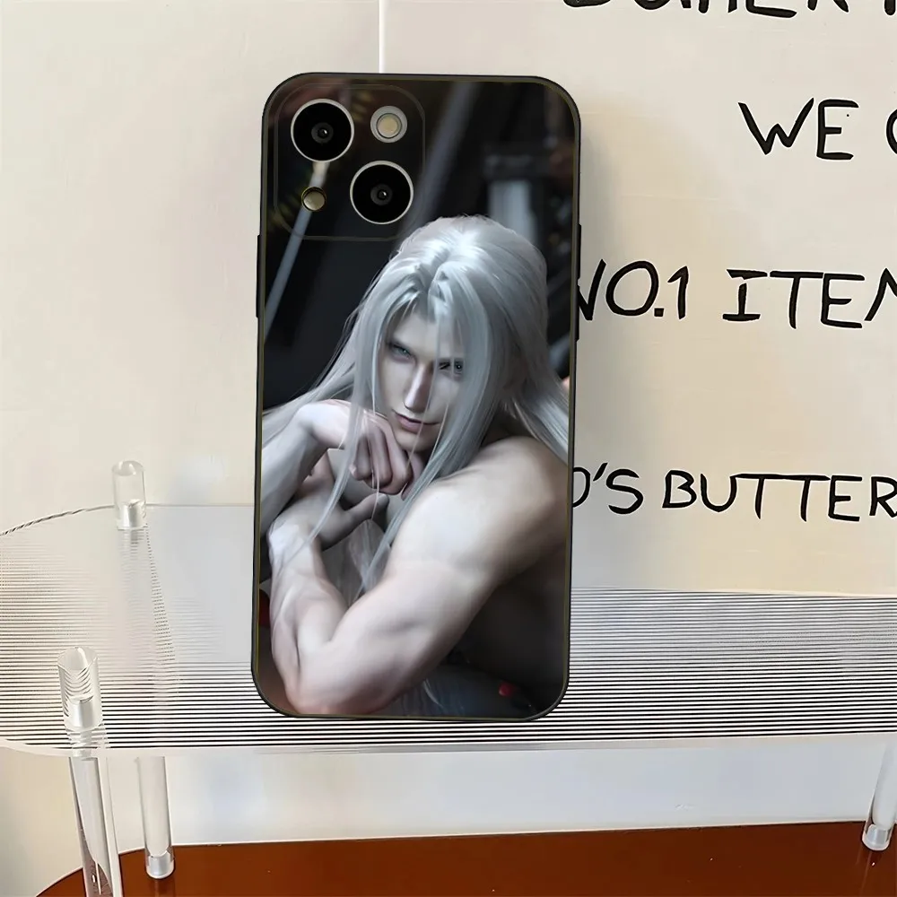 Final Fantasy Sephiroth Phone Case For iPhone 16,15,14,13,12,Pro,Max,11,7,8,Plus,XR,XS Max Shockproof Silicone Soft Shell