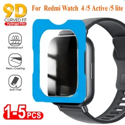 1-5Pcs Tempered Glasss for Xiaomi Redmi Watch 5Active 4 5 Active lite Screen Protector Protective Glass Easy to Install