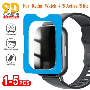 Bilashmart 1 5 Tempered Glasss Xiaomi Redmi Watch 5Active 4 5 Active lite Screen Protector Protective Glass Easy to Install