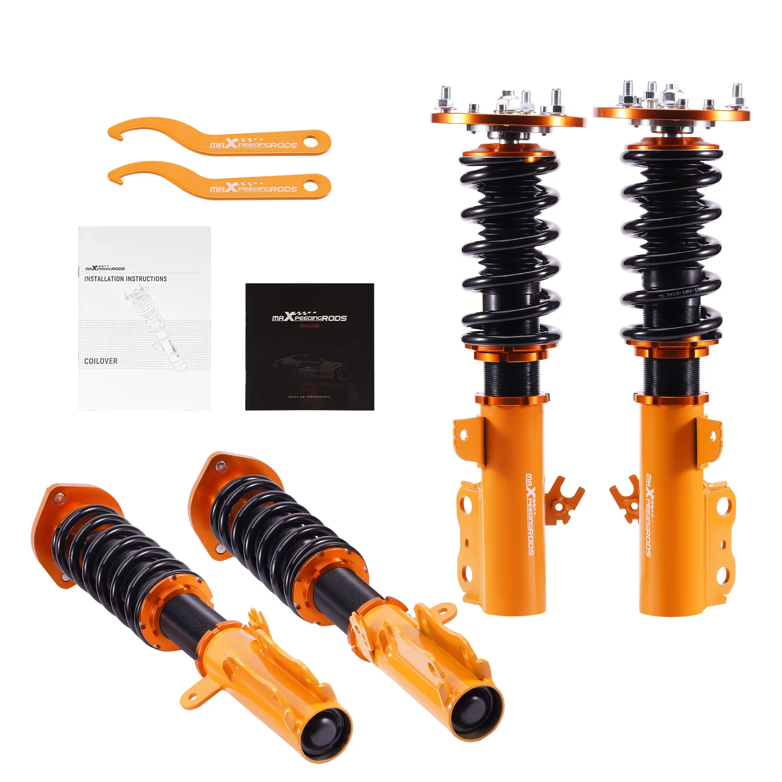 

MaXpeedingrods Coilover стойки Комплект для опускания для Toyota Camry 92-01, Solara 99-03 регулируемые высотные подвесные амортизаторы