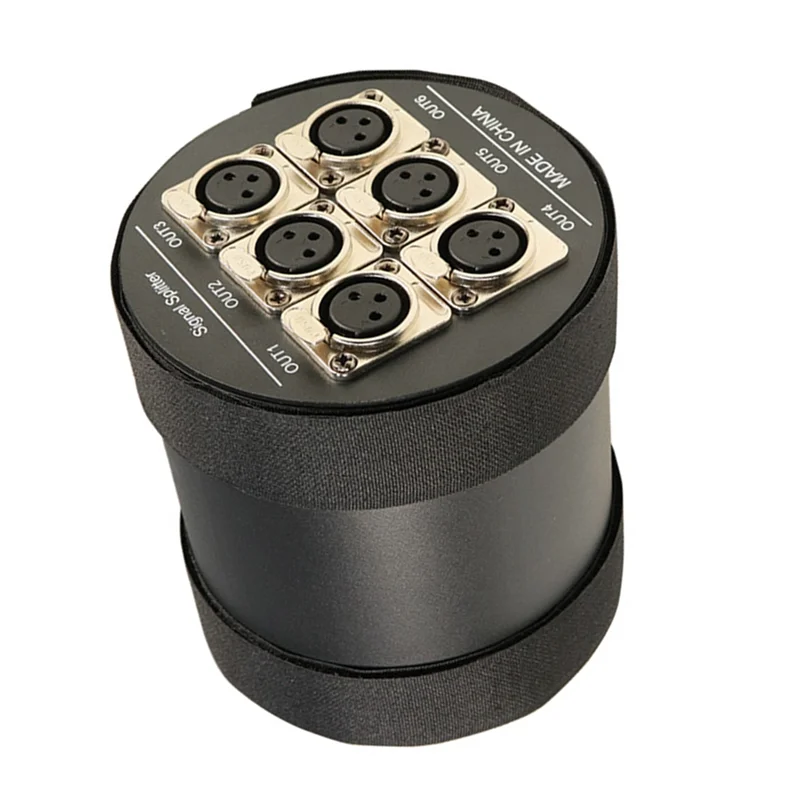 ABUL-For DMX512 標準信号アンプ 6 チャンネル出力スプリッター DJ ディスコ舞台照明制御用