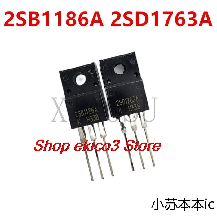 

5pieces original Stock 2SB1186A 2SD1763A B1186A D1763A TO-220F IC