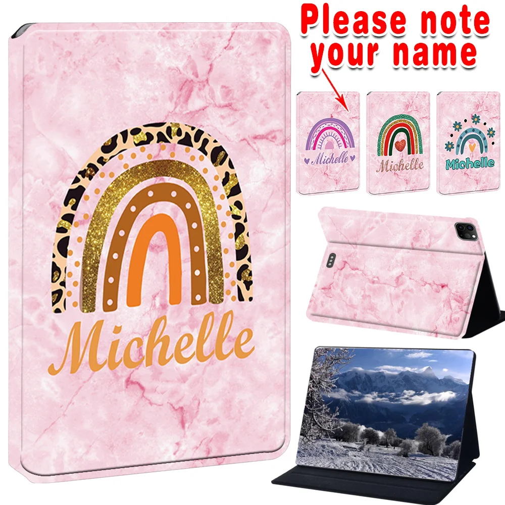 

Customized Name Case For iPad Air 4 2020/Air 5 10.9"2022/iPad Pro 11 2018 2020 2021 2022 Universal Tablet Fold Cover Stand