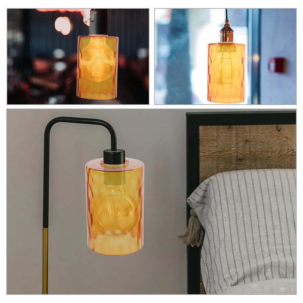 

2 шт. Стеклянные плафоны с текстурой камня, цилиндрические сменные стеклянные плафоны для подвесных светильников, декоративные накладки на светильники