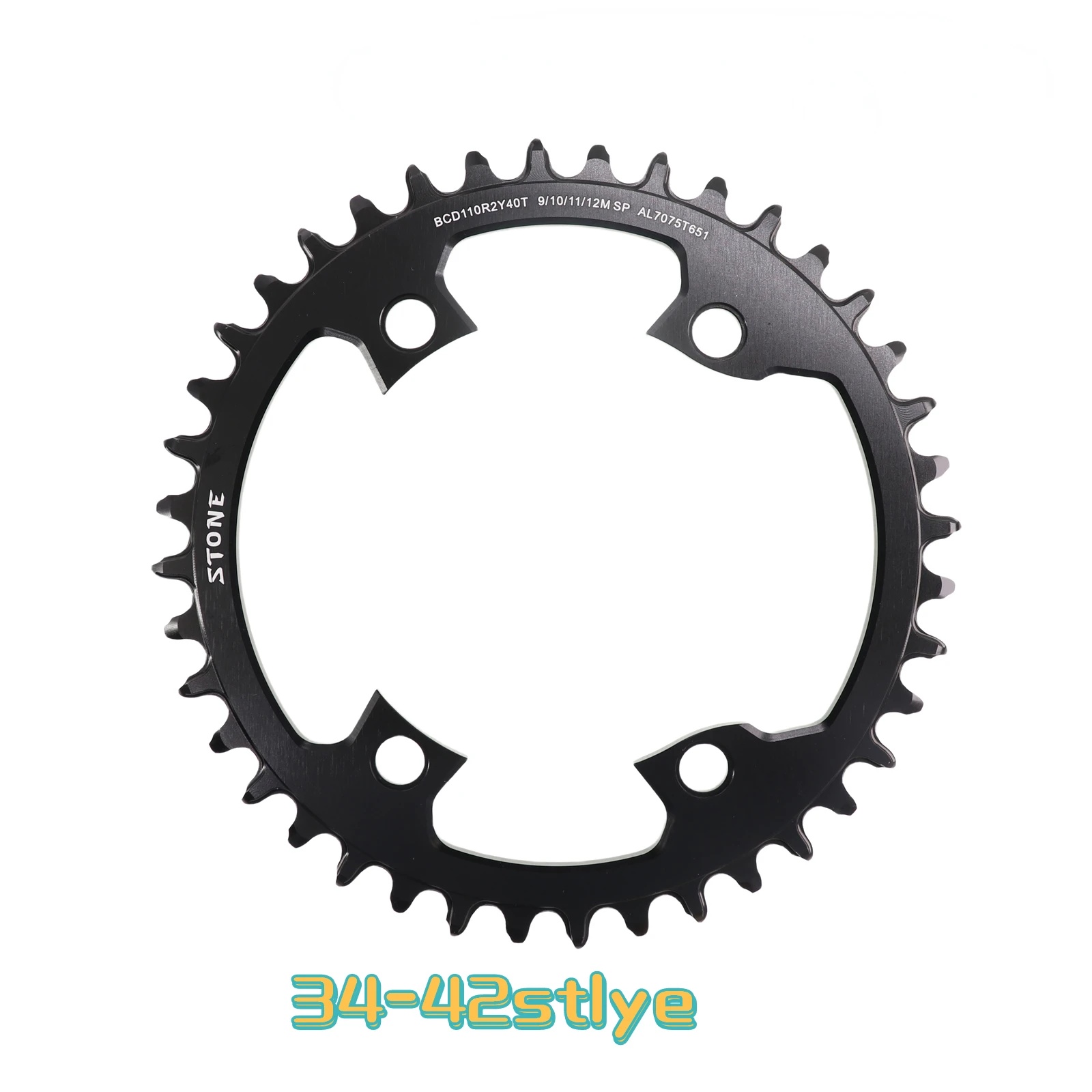 Stone Round Chainring 110BCD for Shimano 105 R7100 UT R8100 DA R9200 110 Bcd 34 40 42T 46T 48 50T 54 56 58T Road Bike 12 Speed