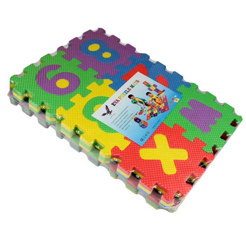 36PCS Kitchen Carpet Carpet Baby Kids Alphanumeric Educational Puzzle Blocks Infant Child Toy Gifts Play Mats Floor Mats Home